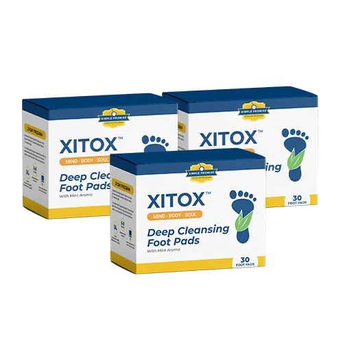 3 Bottles Xitox Foot Pads